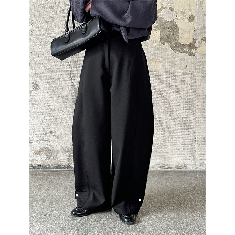 Loose Sickle High Waist Casual Trousers