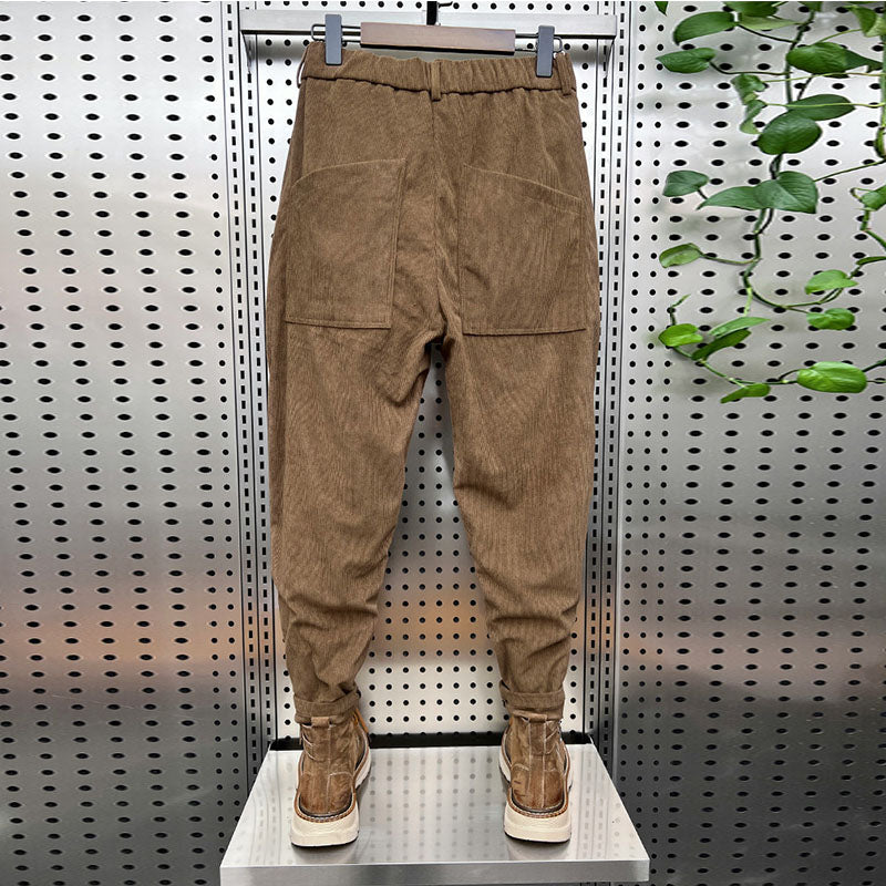 Corduroy Casual Slim-fit Harem Pants