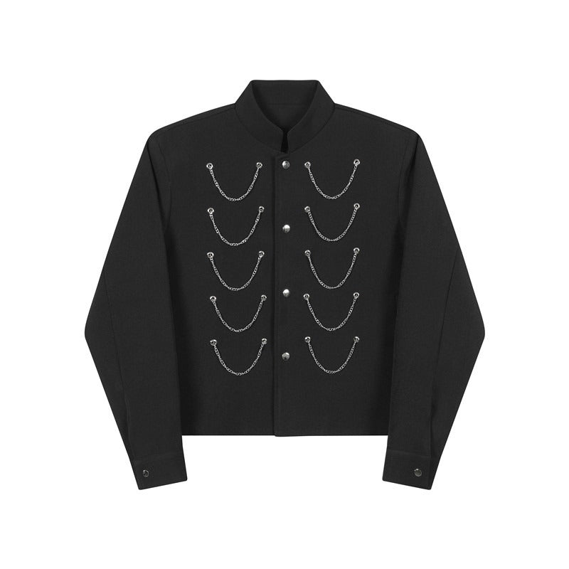 Multiple Zippers Casual Stand Collar Jacket