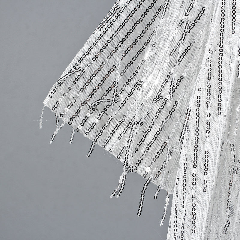 Tassel Sequin Stage Costume T-Shirt