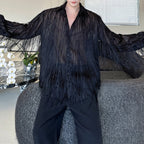 Summer Loose Tassel Stage Party Casual Shirt