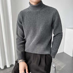 Turnable Turtleneck Slim Fit Knit Sweater