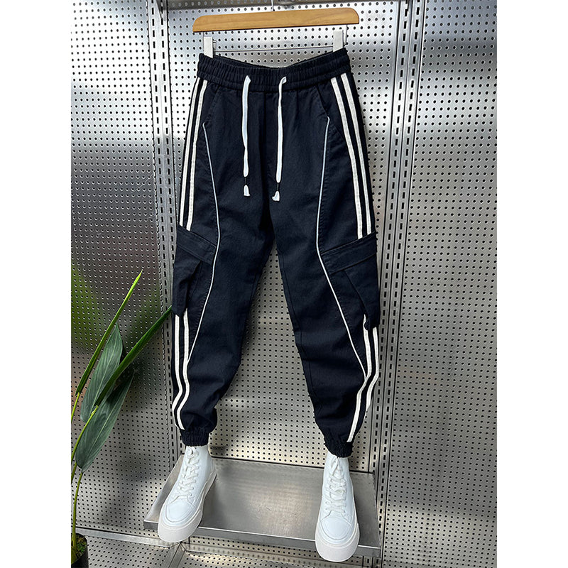 Patchwork Striped Legged Overalls