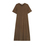 Knotted Back Cutout Short Sleeve Dress
