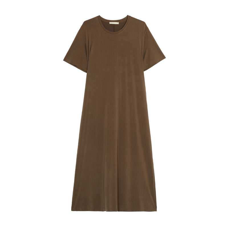 Knotted Back Cutout Short Sleeve Dress