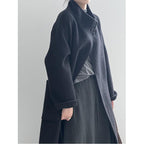 Casual Stand Collar Solid Color Coat