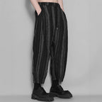 Striped Loose Tassel Casual Pants