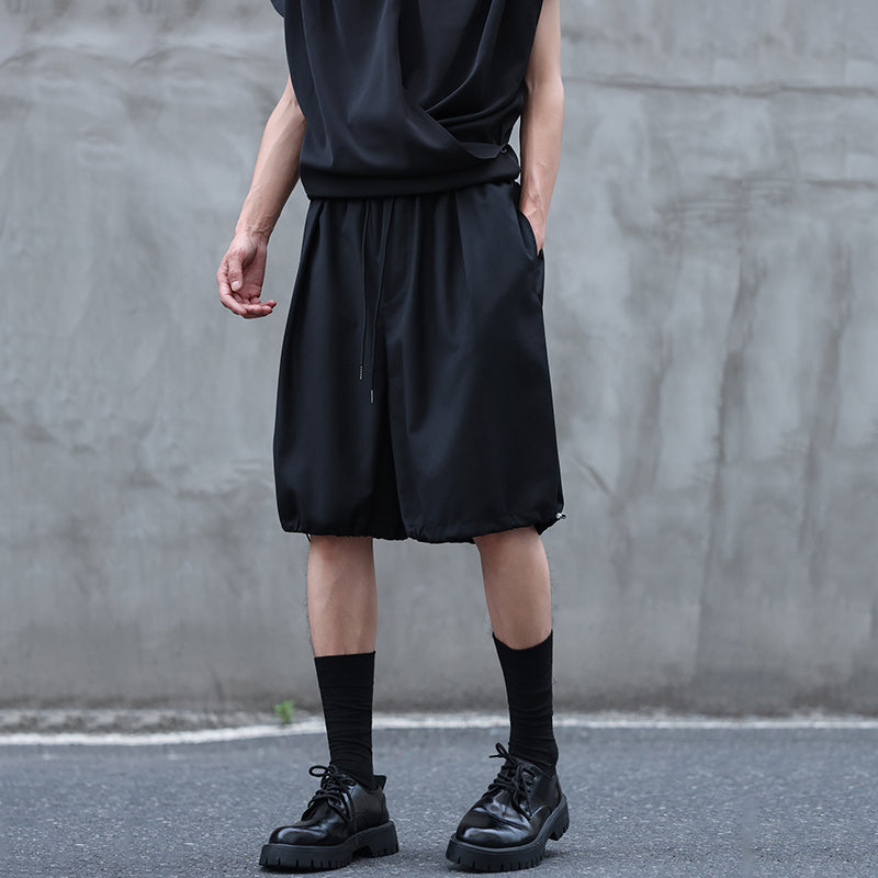 Drawstring Loose Casual Wide-leg Suit Bloomers