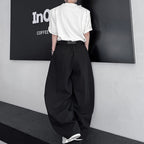 Loose Drape Casual Wide-leg Pants