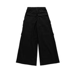 Drawstring Wide-leg Loose-fitting Flared Pants