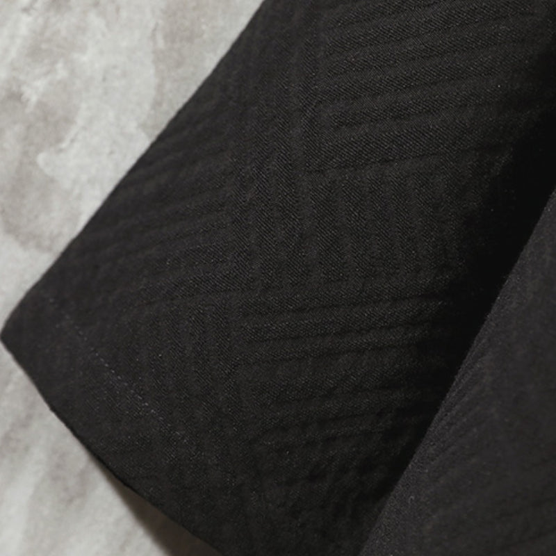 Printed Zen Cloak Linen Cape Coat