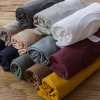 Solid Color Round Neck Loose Casual T-shirt