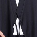 Three-quarter Sleeve Loose Tie Cardigan