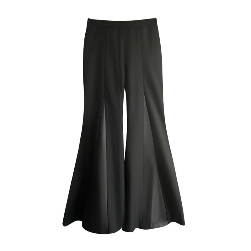 Vintage Patchwork Bootcut Trousers
