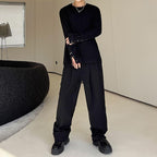Cuffs Slits Long Sleeve T-Shirts