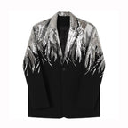 Casual Lapel Embroidered Sequined Loose Blazer