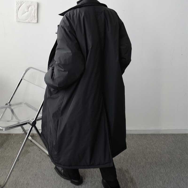 Suit Collar Mid Length Thickened Jacket