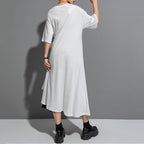 Lace-up Long Short-sleeved Shirt