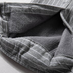 Striped Retro Slim Fit Casual Shirt Top