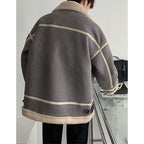 Winter Stitching Thickened Loose Coat