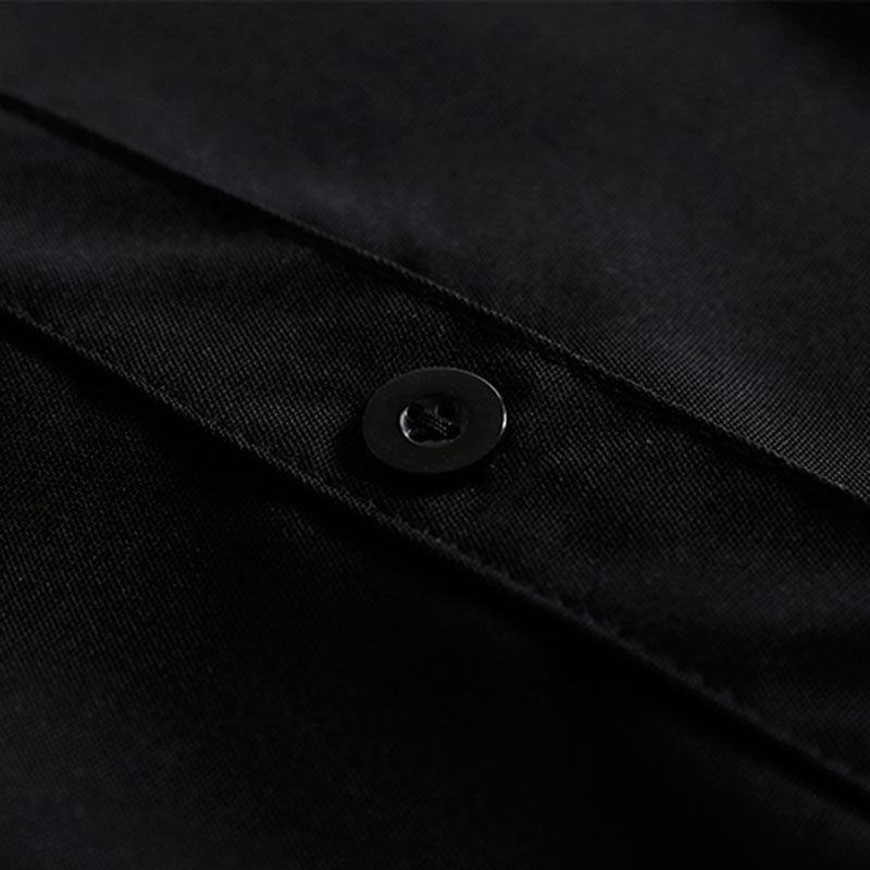 Two Pocket Loose Black Shirt