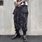 Shiny Loose Drape Casual Pants