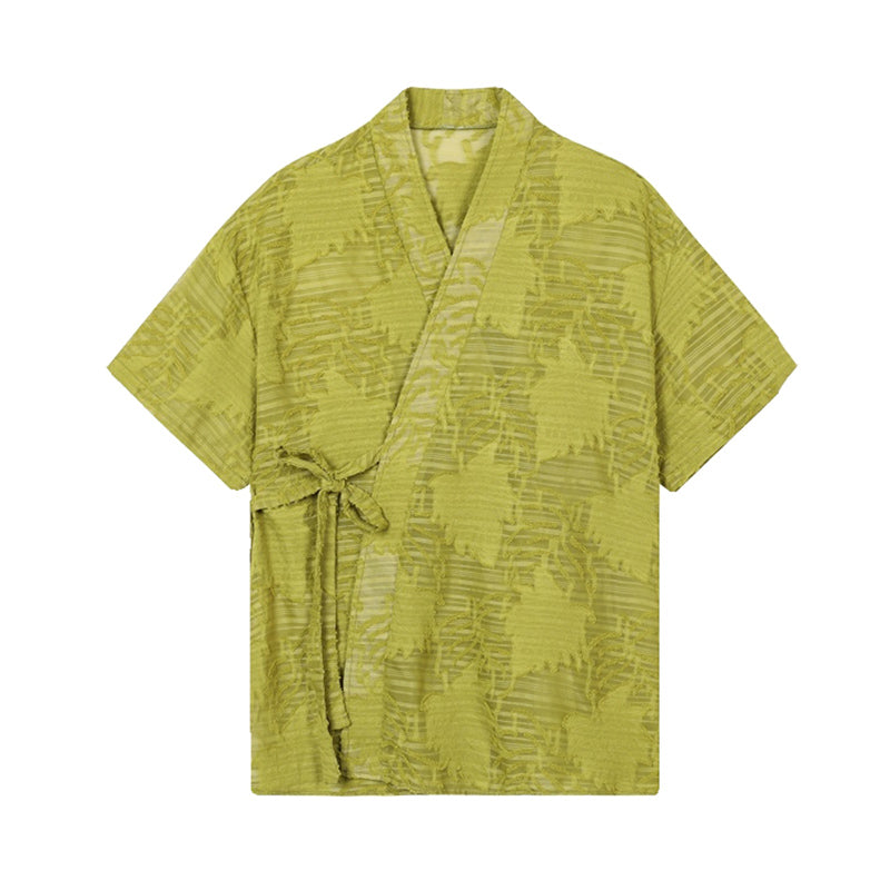 Hollow Floral Strap Vintage Shirt