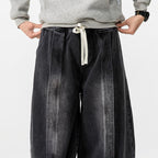 Japanese Retro Machete Denim Loose Wide-leg Harem Pants