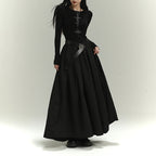 Long Sleeve Black Halloween Dress