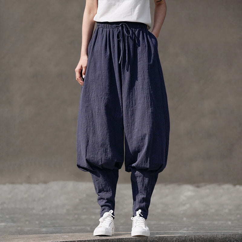 Casual Breathable Loose-fitting Meditation Pants