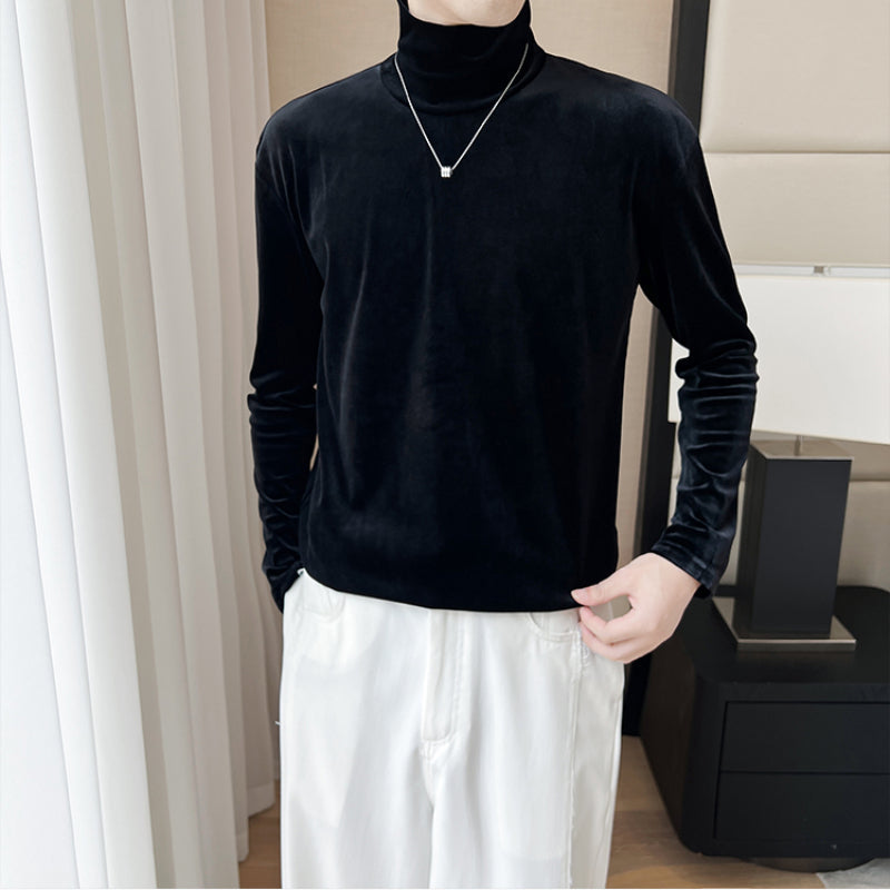 Velvet Turtleneck Bottoming Shirt