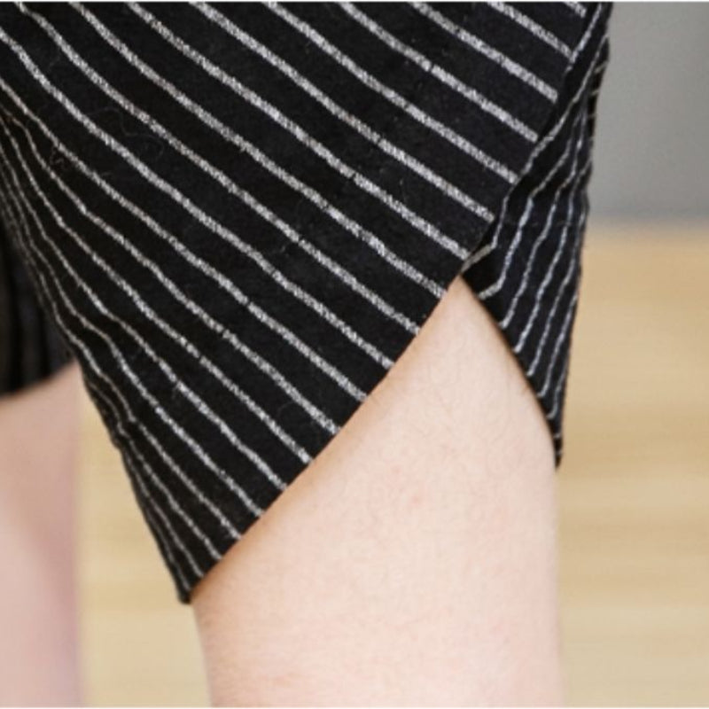 Striped Carrot Loose Wide-leg Casual Pants