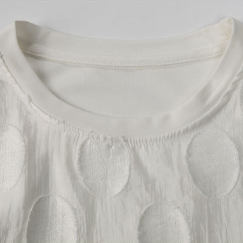 Asymmetric Round Neck Loose Fake Two-piece T-shirt