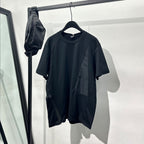 Asymmetric Zippered Loose Casual T-shirt