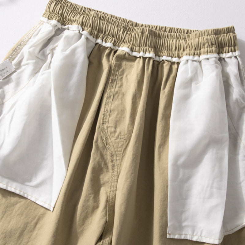 Japanese Loose Wide-leg Cropped Carrot Pants