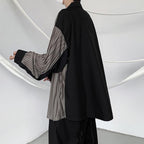 Simple Stitching Stripe Long Sleeve Shirt