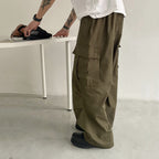 Wide Leg Casual Drawstring Pants