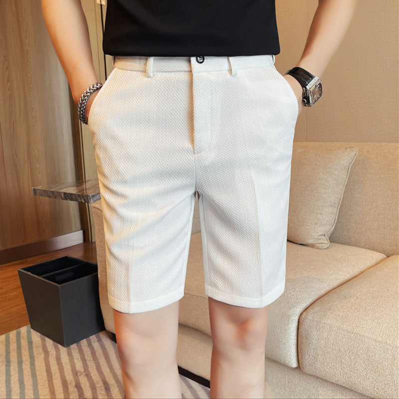 Waffle Casual Wrinkle-resistant Shorts
