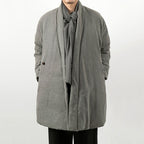 Loose Mid-length Slanted Jacket