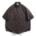 Japanese Retro Pure Cotton Loose Buttoned Shirt