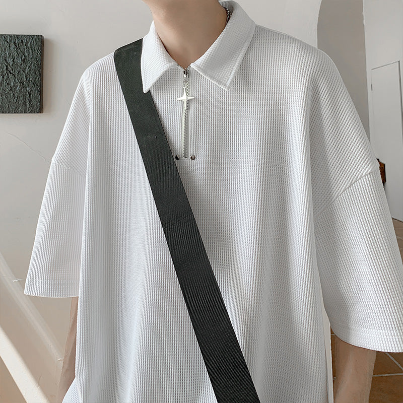American Loose Casual Polo Shirt