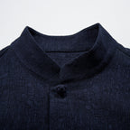 Linen Jacquard Long Sleeve Shirt