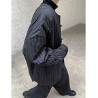Loose Crew Neck Warm Shirt Jacket