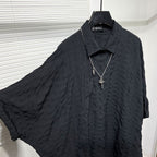 Summer Asymmetric Loose Half Sleeve Shirt