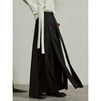Multi-piece Flowing Draped Wide-leg Culottes