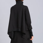 Bat-shirt High Collar Irregular Pullover Sweatshirt