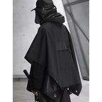 Waterproof Punk Hooded Dark Cape Techwear Jacket