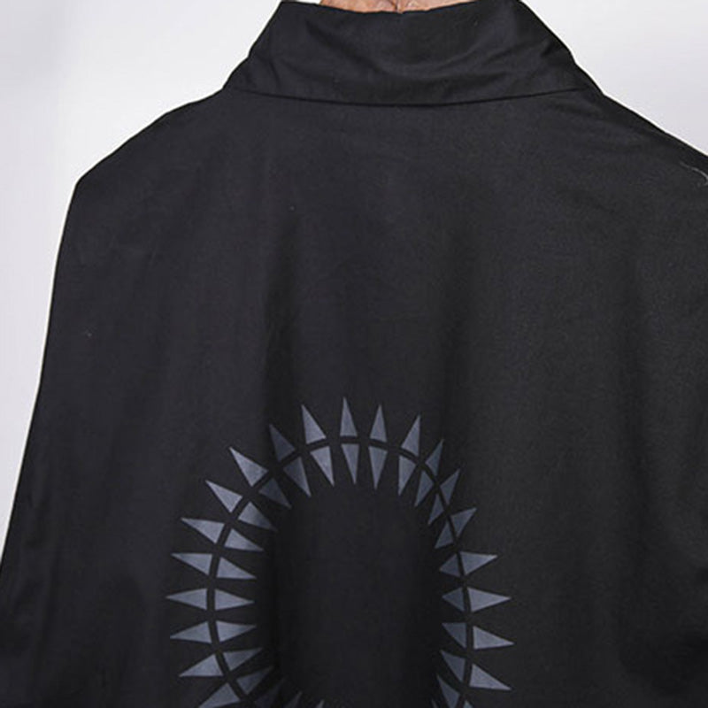 Mid-length Workwear Printed Shirt