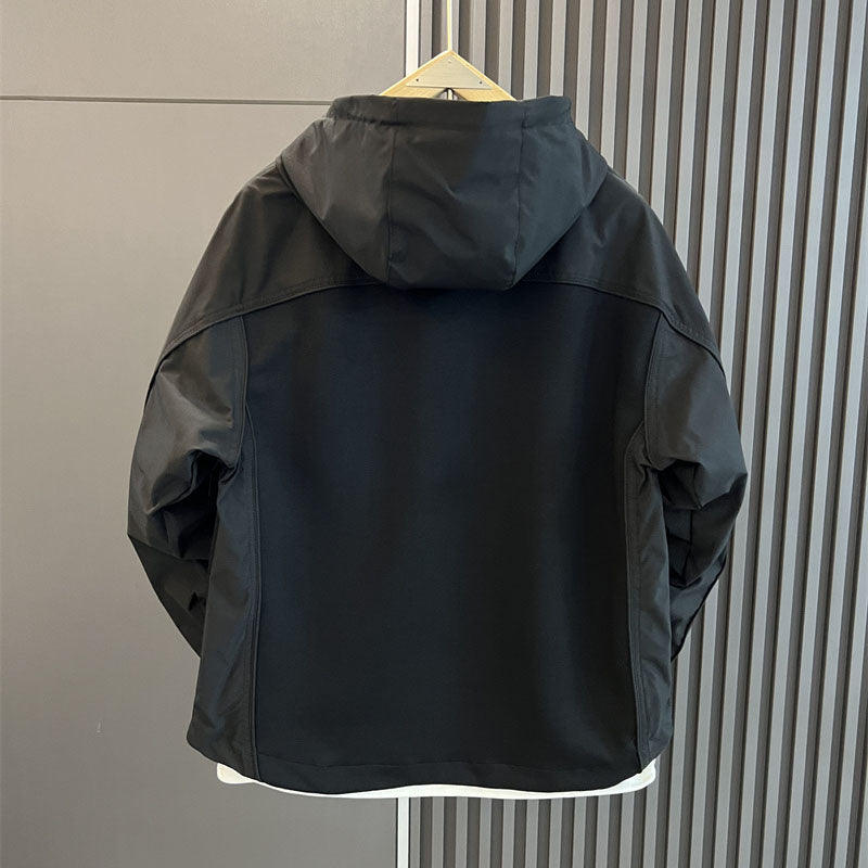Workwear Large Pocket Pullover Hooded Fleece Sweatshirt