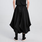 Black Loose Irregular Pants Hakama